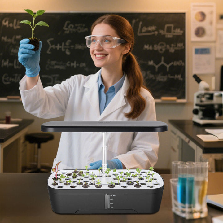 Professional 52-Pods Hydroponic Planting Systems with Intelligent Monitoring for Home Gardening