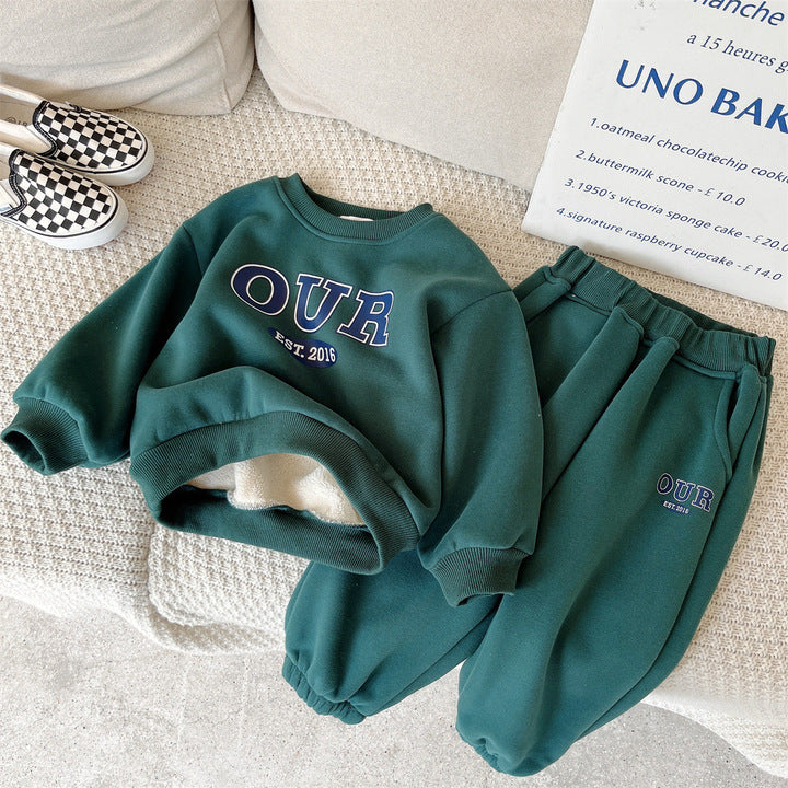 Children Clothing Set 2023 Autumn Winter Baby Boy Clothes 2Pcs Outfit Kids Tracksuit Suit for Boys Clothes 1-8Years
