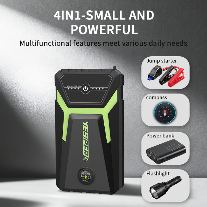 YESPER Armor Mini 3 Portable Jump Starter 1200A Peak Current Professional Compass Multifunction Starter Jump