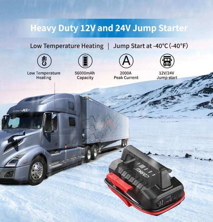 Yesper 326 Hot Sale Jump Pack Heavy Duty Battery Booster 12V 24V Jump Starter 56000mAh Car Booster