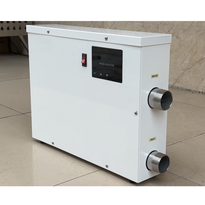 Electric Pool Heater Swimming Heater Pump 11KW 220V Hot Tub Water Thermostat with Touchscreeen for Above Ground Inground Pool