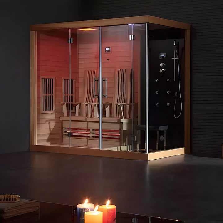 High-end Custom Indoor Spa Bathtub Sauna Room
