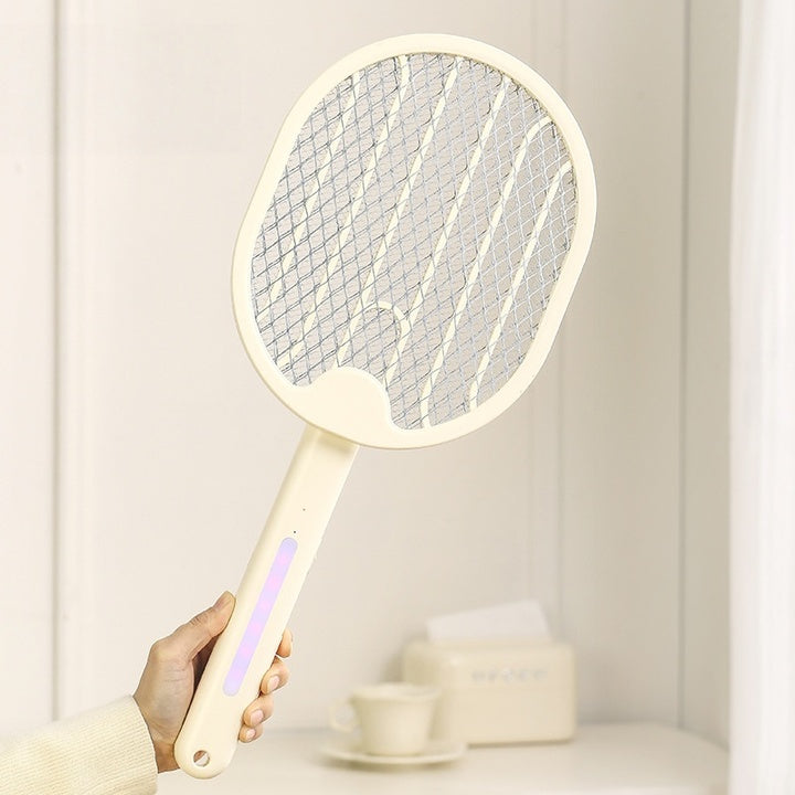 Wholesale Summer Kitchen Indoor Fly Killer Bug Zapper Type-c USB Rechargeable Electric Fly Swatter Racket Plastic