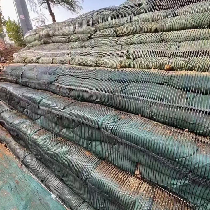 HDPE Reinforced Uniaxial Geogrid Fence Mesh Retaining Wall Road Driveway Reinforcement Retaining Wall Soil Stabilization