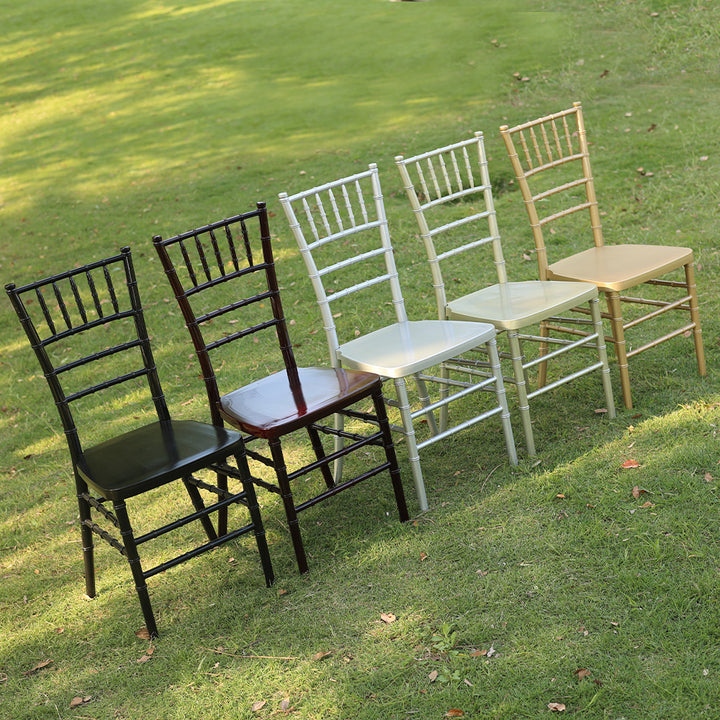 Wholesale Commercial Furniture Plastic Outdoor Resin Chiavari Chivari Chairs for Hotel Church Dining Events Wedding Banquet