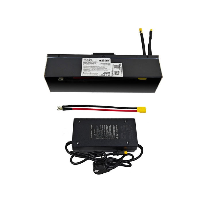 AMORGE 16S4P 60V 16AH 80A Lithium Battery Pack With Metal Box for Crazy Cart