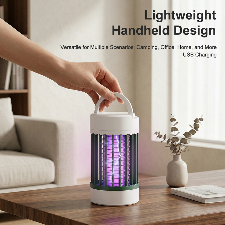 New 2026 LED USB Rechargeable Bug Zapper Electric Led Light Mosquito Killer Lamp with UV Light for Indoor Outdoor Use