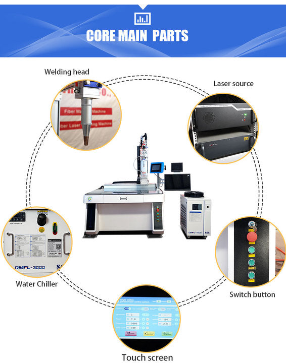 Fiber Laser Platform Welding Machine With Robotic Arm Automatic Welding