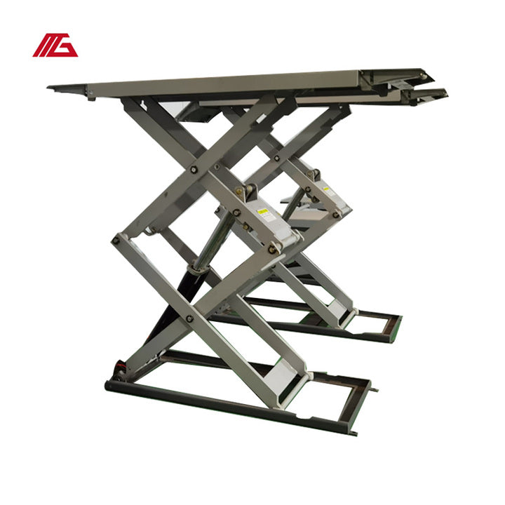 Professional Mid-Rise Scissor Double Cylinder Car Lift for Sale Custom Auto Shop Hydraulic Portable Garage Machine Two-Post