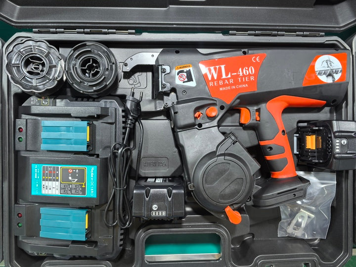WL460 Professional Grade Battery-Powered Rebar Tying Machine & Cutter Fully Automated 90WH Motor