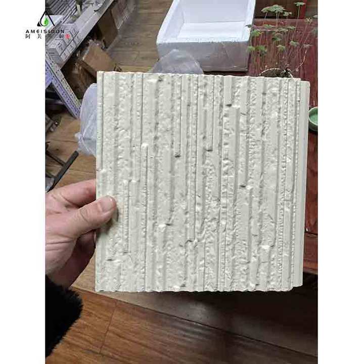 Ameston Modern Outdoor Fiber Cement Board Wood-Grain Surface Wall Siding for Exterior Application