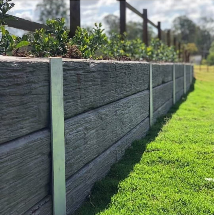 Australia Concrete Sleeper Retaining Wall Landscape DIY