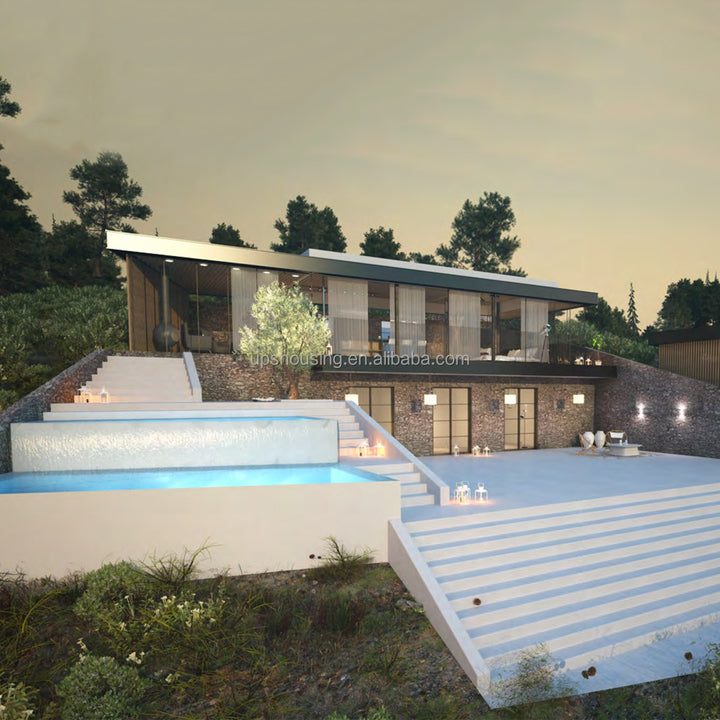 UPS 2025 Luxury Prefabricated Modular Homes New Technology Low Cost Precast Concrete House Bathroom Supermarket Office Building