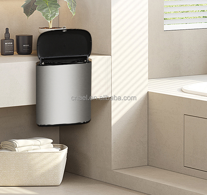 Wholesale Large Household Kitchen Waste Bins Multi-Functional Wall-Mounted Trash Can