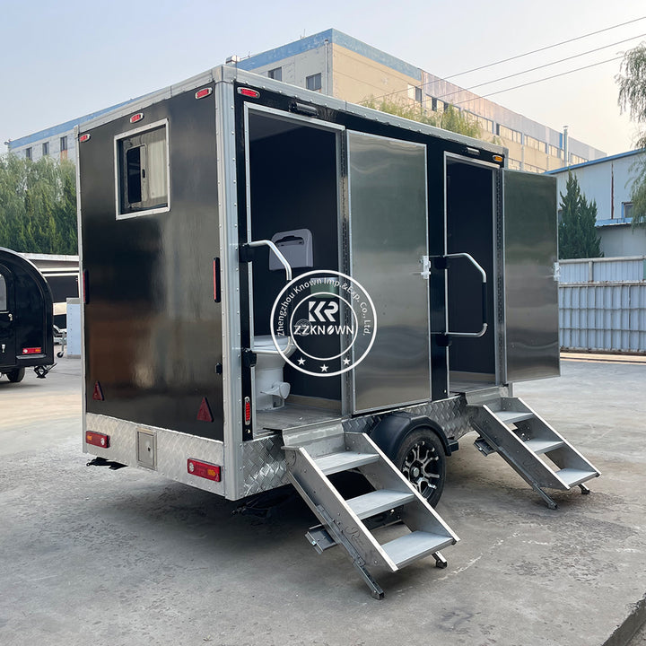 2025 Restroom Portable Toilet Luxury Restroom Trailer Mobile Bathroom Toilets for Sale Upgraded Portable Toilet Camping