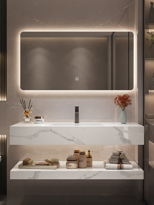 Premium Quality American-Style Sink Matte Dining Bathroom Vanity Luxury Bath Space Rock Stone Porcelain Granite Hand Wash Basin