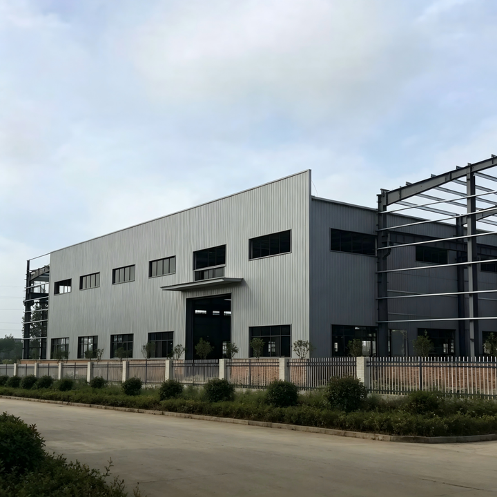 Modern Prefabricated Steel Structure Workshop with EPS Cement Wall Panels and Custom Light Steel Frame for South America