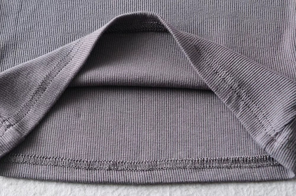 Round neck solid color short sleeve T-shirt summer style women's new tight crop top shirts