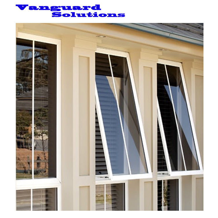 AS2047 Top Single hung window roof double glazed aluminium awning window aluminum thermal break window casement glass windows