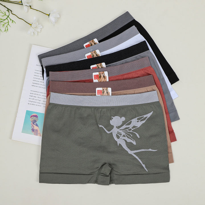 UOKIN Factory Spot Wholesale Women's Seamless Polyamide Elastano Boyshort Panties Low Price Ladies Underwear Boxer Briefs Safety