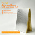 Reflective Aluminum Foil Glass Wool Roll for Heat Reflection Applications Glass Wool Roll with Aluminum Foil