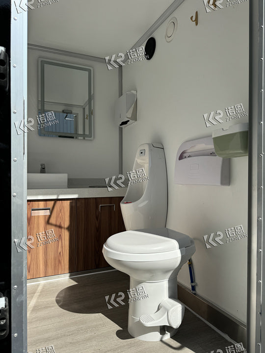 Portable Prefab Rent Outdoor Restroom Trailer Mobile Toilet Portable Restroom Shower Toilet Trailer for Sale