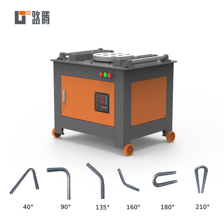 LUTENG Wrought Iron Rebar Curving Tool Small Site Rebar Rolling Machine