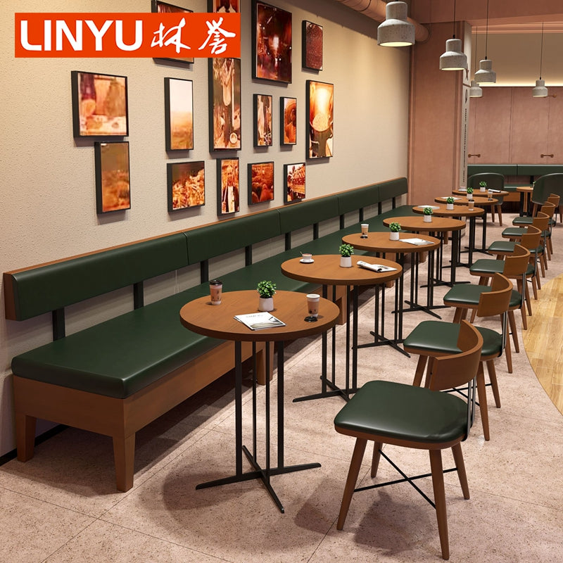vintage restaurant booth seating furniture black metal dark walnut restaurant wall booth