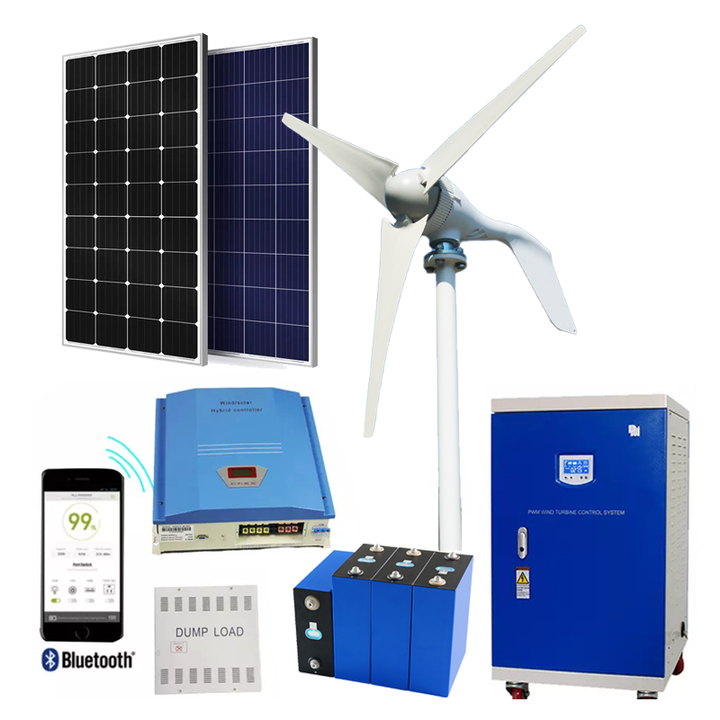 ELEGE Home Solar System 5kw Wind Turbine10kw System Inverse Control Integrated Power Supply System
