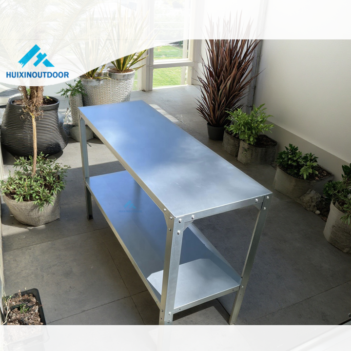 Stainless Steel Metal Shelf Flower Shelf for Supermarket Greenhouse Not Coated Propagator Kits Easy Metal Storage for Gardens