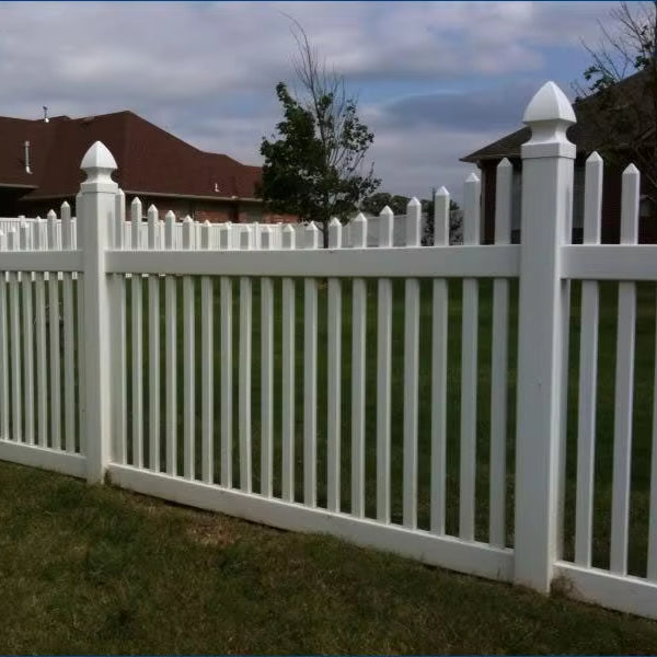 PVC Picket Fence, Screen Fence PVC Stripe Gate Swimming Pool Protect, gardening fences