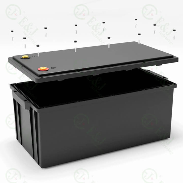 EJ12-250R Durable Waterproof 24V 200Ah 12V 300Ah Empty Battery Box for Outdoor Camping Marine Solar Energy Storage