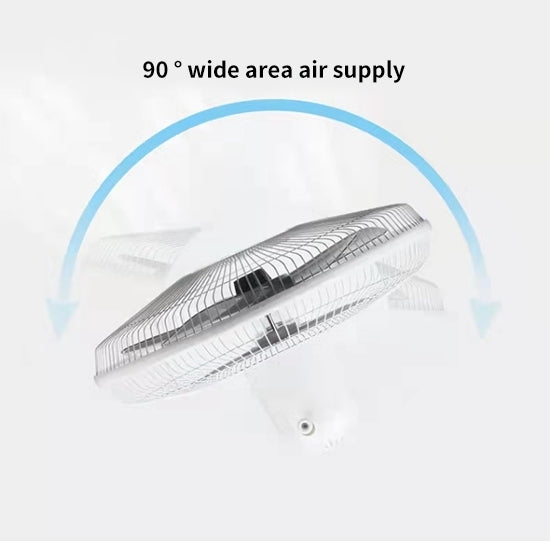 Ventilador Recargable 16 Pulgadas Recarga De Celulares Brushless Motor AC DC Rechargeable Solar Powered Electric Stand Fans