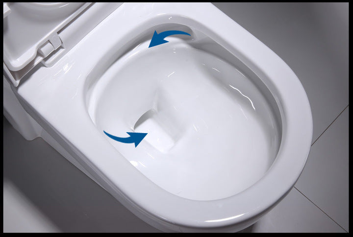 Modern Ceramic Toilet Dual-Flush with S-Trap Drainage Straight Row Horizontal Siammed for African Middle Eastern Bathrooms