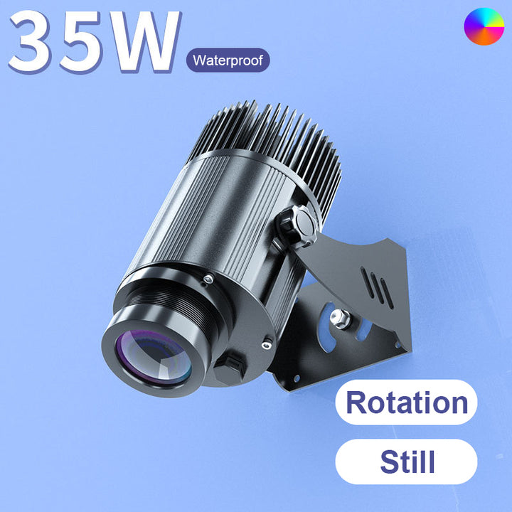 Advertising Light Aluminum 35W-100W IP67 Waterproof Outdoor Indoor Gobo Logo Projector Advertising Light