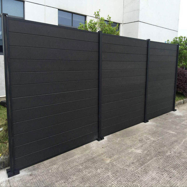 Customizable Black Solar Aluminum Alloy Modern Eco-Friendly Garden Privacy Fence Panels Outdoor Home Fencing & Trellis Gates