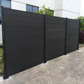 Customizable Black Solar Aluminum Alloy Modern Eco-Friendly Garden Privacy Fence Panels Outdoor Home Fencing & Trellis Gates