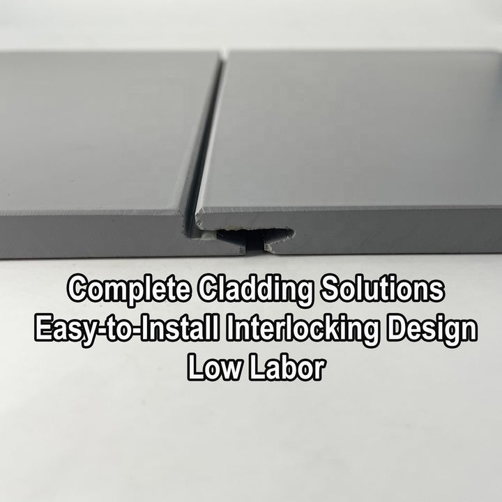 Long-Term Durability Ceramic Pre-coated Fiber Cement Panels External Wall Cladding for Building Facade Envelope