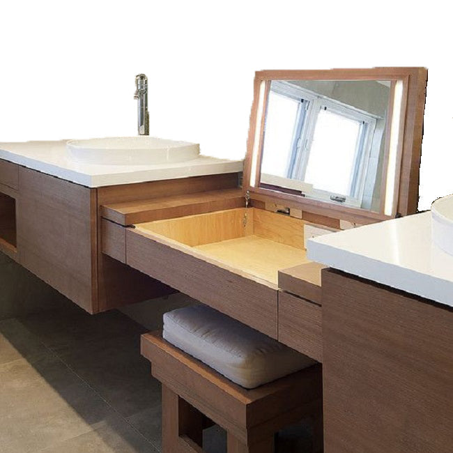 China Custom Furniture Modern Design Bathroom Cabinets Bathroom Vanities Sets With Sink And Mirror