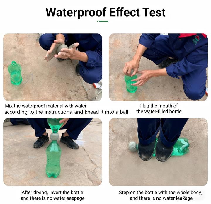 Quick Setting Water Stop Cement 5-Minute Rapid Hardening High Strength Durable Waterproofing Slurry for Wall Tile Park Repair