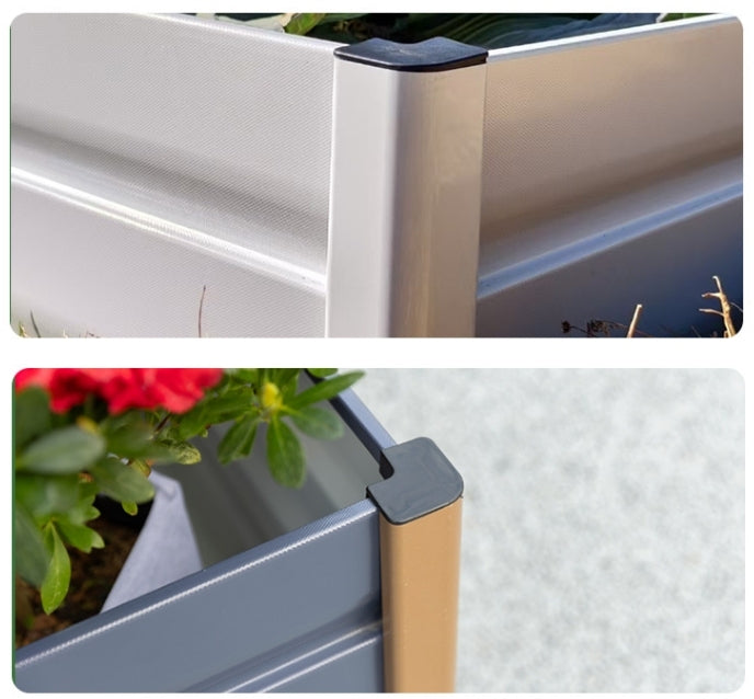 Outdoor Large Metal Vegetable Planter Box Garden Landscaping Steel Raised Flower Box Garden Beds for Planting