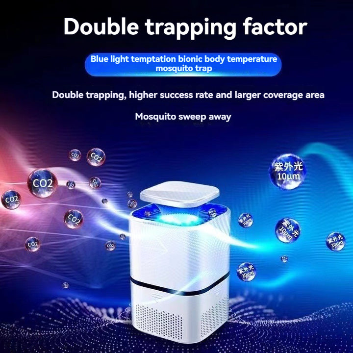 Home Indoor Mosquito Killer Lamp Automatic Trap Plug in Insect Catcher Electric Suction Fly Zapper for Bedroom Use