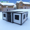 Ready-Made 5 Bedroom Modern Light Steel Folding Prefabricated Container House 40Ft & 20Ft Expandable Breathable Hotel Villa Home