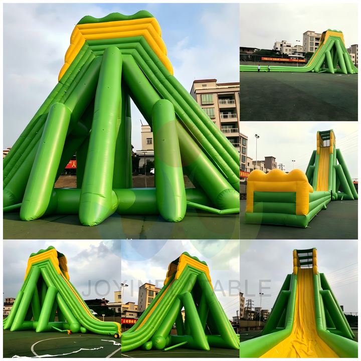 Professional A-Frame Inflatable Slide for Festivals Huge Commercial Grade Triangle PVC Water Slide with Safety Netting at Top