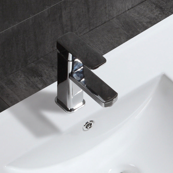 Modern Double Bathroom Sink Ceramic Vanity Cabinet with Square Basin (120cm) for Hotel Use