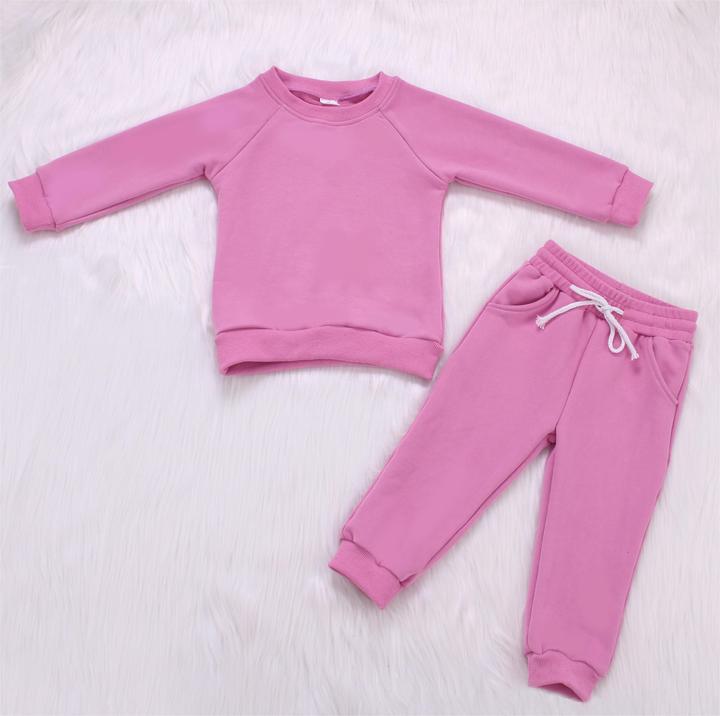 Wholesale Warm Winter Baby Outfit Clothing Set Raglan Sleeve 2pcs Baby Clothing Set Boys