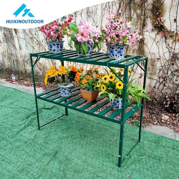 Metal Flower Stand Powder Coated DIY Fresh Display Base Pot for Home Garden Nursery Design Floor Hanging