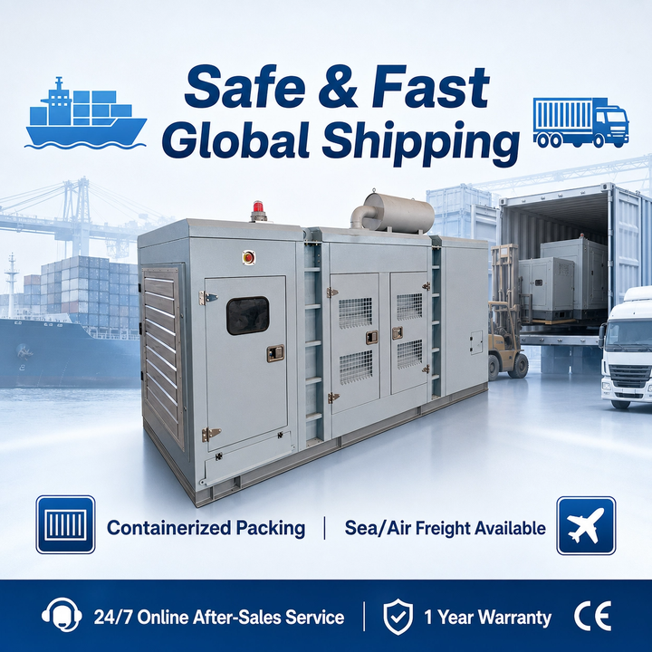 Nengron 100kW Natural Gas Syngas DC Generator 6CTA Leroy-Somer 240V 220V 24V DC Electric Start IP67 50/60Hz Airport Hospital CE