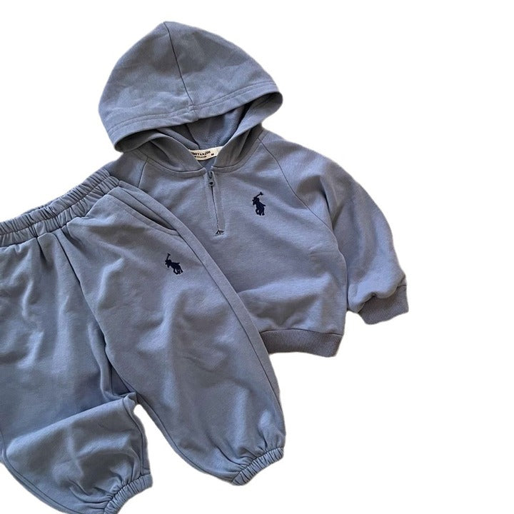 Wholesale Baby Clothing Sets Kids Boys Winter Clothes Loose Thick Tracksuit Pullovers Tops+Pants 2PCS Outfits
