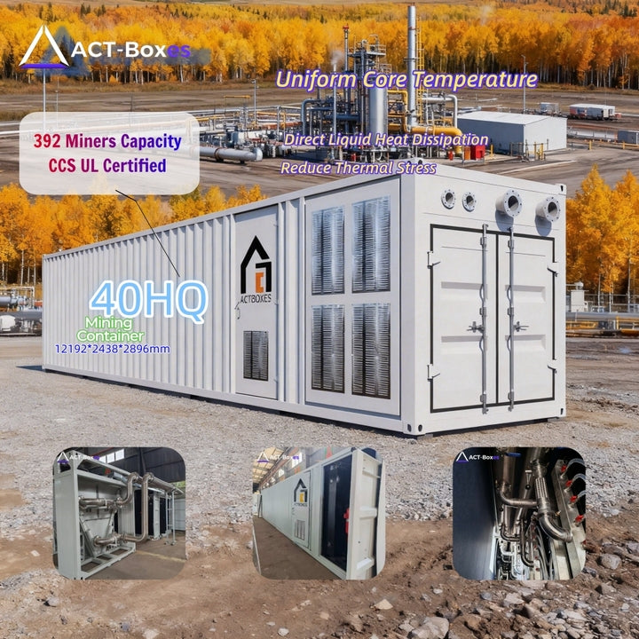 ACT 3MW Large Scale Hydro Cooling Container 420 Units High Hash Rate
